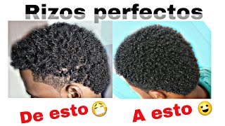 Como rizar el cabello EN HOMBRES con afro corto l Tipo 4 l Anny Crespa [upl. by Tarrsus]