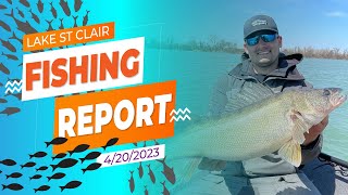 Lake St Clair Fishing Report 4202023 [upl. by Gnol]