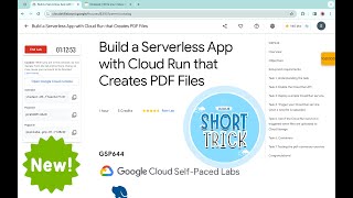 Build a Serverless App with Cloud Run that Creates PDF Files qwiklabs GSP644 With Explanation🗣️ [upl. by Schwenk]