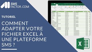 Comment adapter votre fichier Excel pour une plateforme SMS [upl. by Eleahcim]