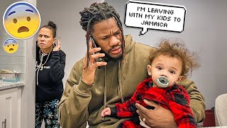 Running Away With My Kids To JAMAICA  Emotional Prank [upl. by Philps461]