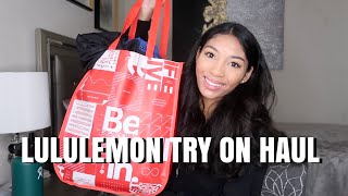 HUGE LULULEMON TRY ON HAUL 2021 [upl. by Onimod]