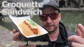 Croquette Sandwich Croquetten Boutique food review Kroket [upl. by Starlene]