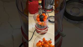 Kitchenaid Mini Food Processor in Action secretingredient cherrytomato [upl. by Aerised]