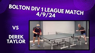 Neil Myatt vs Derek Taylor  Bolton Div 1 League Match  4924 [upl. by Asirrac]