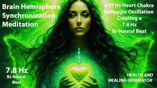 78 Hz Theta Wave Binaural Brain Hemisphere Synchronization Meditation  Health amp Healing Generator [upl. by Avle476]