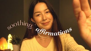 asmr affirmations for self worth w face touching and hand movements [upl. by Vrablik]