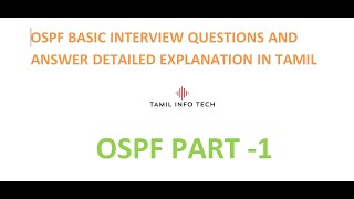 CCNP CCIE OSPF PART 1  BASIC INTERVIEW QUESTION AND ANSWER [upl. by Katey]