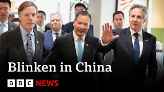 US Secretary of State Antony Blinken visits China  BBC News [upl. by Kamerman]