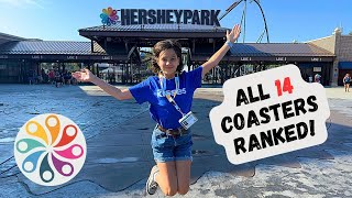 RANKING amp Riding ALL 14 Roller Coasters at HERSHEYPARK  FULL POVs [upl. by Brooke]