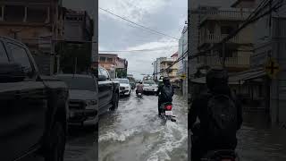 Flooding at Street Phnom Penh Thmey [upl. by Nolasba]