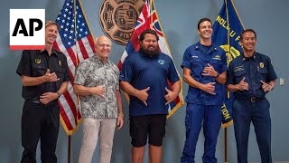 Offduty Hawaii lifeguard helps rescue a teen kayaker stranded overnight [upl. by Restivo]