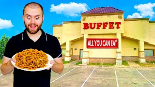 Eating At Chinese Buffets For 24 HOURS ALL YOU CAN EAT Mukbang Challenge [upl. by Raye]