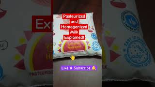 Pasteurized and Homogenized milk explained‼️newslearningstudyenglish shortsytshortsviralvideo [upl. by Aicemat]