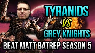 Tyranids vs Grey Knights Warhammer 40k Battle Report  Beat Matt Batrep S05E70 [upl. by Martguerita777]