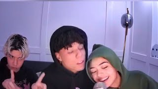 Nailea Devora Larray and Mario being goofy on YouTube live🤪singing [upl. by Chien]