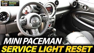 Mini Paceman  Service Light Reset [upl. by Constancy]