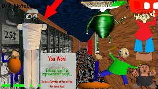 Playtimes Swapped Basics v120 UPDATE  NEW SECRET ENDING Baldi Mod [upl. by Spatola]