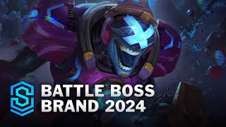 Battle Boss Brand Skin Spotlight  League of Legends [upl. by Otho]