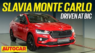 Skoda Slavia Monte Carlo review  Red Alert  First Drive  Autocar India [upl. by Gregory]