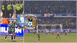 SWFC 12 Coventry Big police presence as 4000 away fans celebrate [upl. by Isoais]