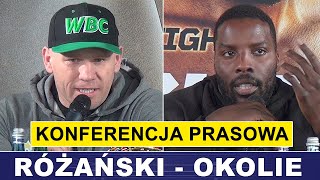 RÓŻAŃSKI  OKOLIE KONFERENCJA PRASOWA [upl. by Philemol617]