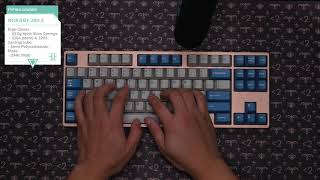 Noxary 280 S Typing Sounds [upl. by Adnovad]