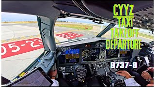 B737 MAX Turbulent Departure out of Toronto  FULL ATC [upl. by Philips947]