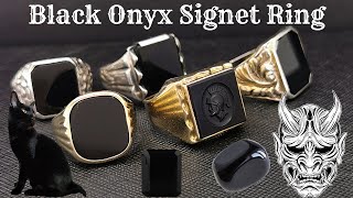 Black Onyx Signet Ring its Meaning History and Uses [upl. by Angrist317]