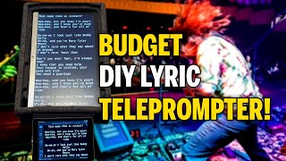 Budget DIY Lyric Teleprompter [upl. by Airottiv]