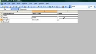 How to Make a Bracket on Microsoft Excel  Microsoft Office Software [upl. by Kimble]