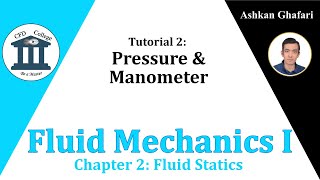 Tutorial 2  Fluid Mechanics Manometer Problems  Chapter 2 Fluid Statics [upl. by Clellan]