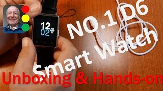 NO1 D6 Review smart watch  Unboxing amp Features  Deutsch [upl. by Ynaittirb]