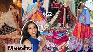 MEESHO Lehenga Haul Meesho Chaniya Choli Haul chaniya choli starting 958 Meesho designer lehenga [upl. by Cimbura]