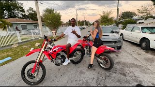 Surprised her with a Crf150 [upl. by Oleta]