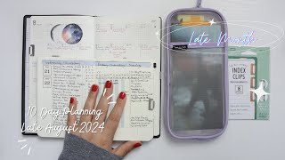 10Day Planning  Late Month  August 21st to 31st 2024  Bullet Journal Pocket A6  Nolty 6501 [upl. by Sullecram720]