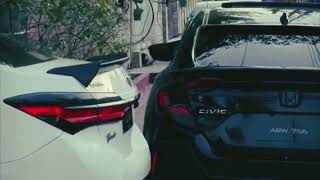 Honda civic modified  black civic cinematic video youtubevideo [upl. by Ihdin556]