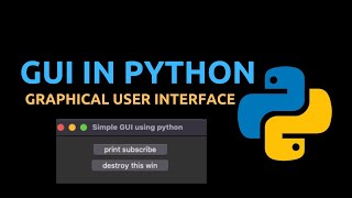 Python  18  GUI in Python  part1 [upl. by Fortier]