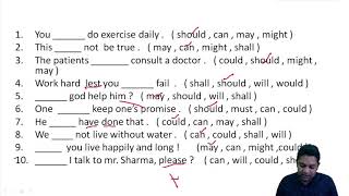 modals practice sheet 2  खुद को check करें [upl. by Akerboom]