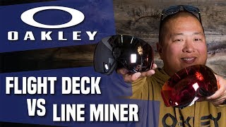 2018 Oakley Flight Deck vs Lineminer Goggles  Review  TheHousecom [upl. by Tteltrab]