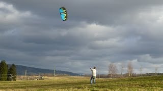 3m Power Kite flying on windy day [upl. by Tanaka]