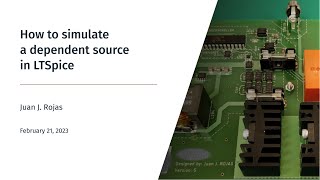 How to simulate a dependent source in LTSpice [upl. by Parsaye]