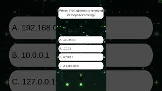 Which IPv4 address is reserved for loopback testing [upl. by Nemra]