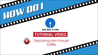 SBI CDM Depositing cash through Cash Deposit Machine Created as on April 2015 [upl. by Rabiah402]