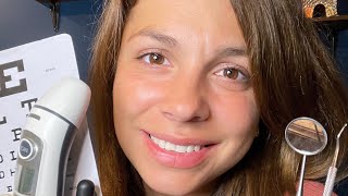 ASMR Go to Sleep 😴 Full Physical Exam Cranial Nerves Dental Eye Face Exam Ears Checkup [upl. by Ysset617]