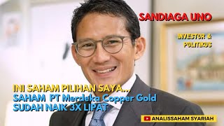 Inilah Investasi Saham Sandiaga Uno lewat Saratoga Investama Sedaya ADRO MPMX MDKA NRCA TBIG [upl. by Eiramanad334]