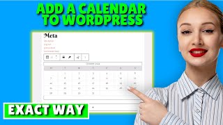 How to add a calendar to wordpress 2024 [upl. by Damales299]