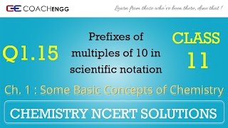 Some Basic Concepts of Chemistry Q115 Chapter 1 NCERT solutions CHEMISTRY Class 11 [upl. by Sleinad564]