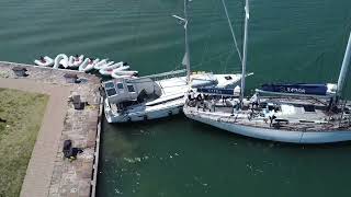 Boat Fail In Nelsons Dockyard  Antigua [upl. by Karita673]