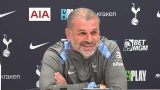 FULL PRESS CONFERENCE Including Embargoed Section Ange Postecoglou Brighton v Tottenham [upl. by Rogovy]